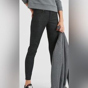 Banana Republic $110 NWT 27/4 P coated snakeskin mid-rise skinny ankle jeans